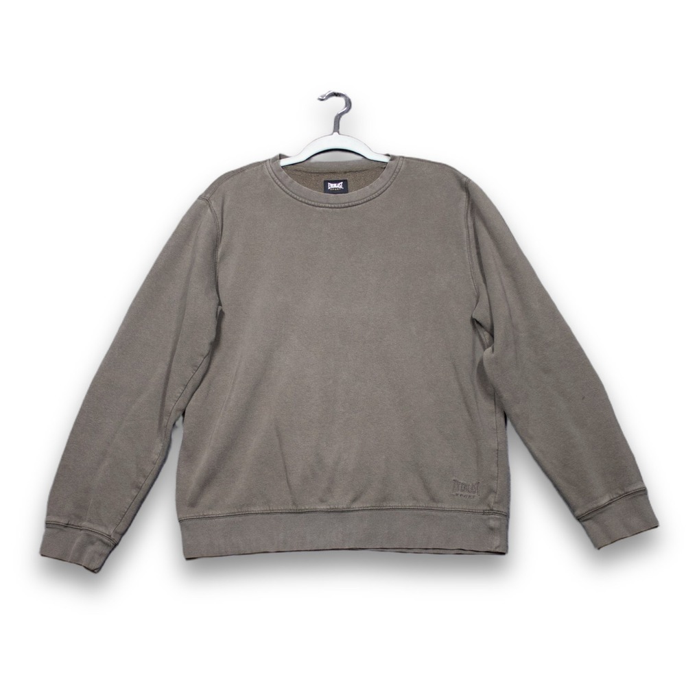 Everlast Sport Mens Gray Crewneck Fleece Pullover Sweatshirt Size M 0826-005 C2